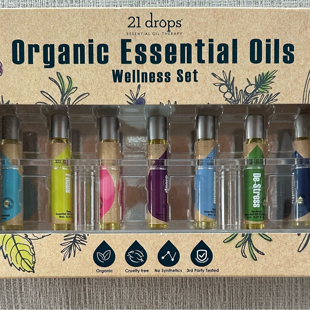 Organic Essential Oils Wellness Set